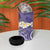 Violet Polynesian Tribal Frangipani Tropical Vibe 4 in 1 Can Cooler Tumbler
