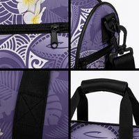 Violet Polynesian Tribal Frangipani Tropical Vibe Duffle Bag LT14 - Polynesian Pride