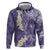 Violet Polynesian Tribal Frangipani Tropical Vibe Hoodie