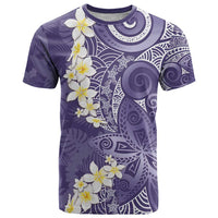 Violet Polynesian Tribal Frangipani Tropical Vibe T Shirt