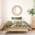 Gold Polynesian Tribal Frangipani Tropical Vibe Bedding Set