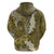 Gold Polynesian Tribal Frangipani Tropical Vibe Hoodie