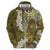 Gold Polynesian Tribal Frangipani Tropical Vibe Hoodie