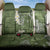 Green Polynesian Tribal Frangipani Tropical Vibe Back Car Seat Cover