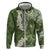 Green Polynesian Tribal Frangipani Tropical Vibe Hoodie