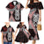 Red Aotearoa Niho Taniwha Family Matching Mermaid Dress and Hawaiian Shirt Maori Mythology Tooth - Taniko Motifs