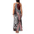 Red Aotearoa Niho Taniwha Family Matching Tank Maxi Dress and Hawaiian Shirt Maori Mythology Tooth - Taniko Motifs