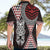 Red Aotearoa Niho Taniwha Hawaiian Shirt Maori Mythology Tooth - Taniko Motifs