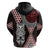 Red Aotearoa Niho Taniwha Hoodie Maori Mythology Tooth - Taniko Motifs