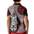 Red Aotearoa Niho Taniwha Kid Polo Shirt Maori Mythology Tooth - Taniko Motifs