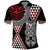 Red Aotearoa Niho Taniwha Polo Shirt Maori Mythology Tooth - Taniko Motifs