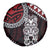 Red Aotearoa Niho Taniwha Spare Tire Cover Maori Mythology Tooth - Taniko Motifs