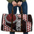 Red Aotearoa Niho Taniwha Travel Bag Maori Mythology Tooth - Taniko Motifs - Polynesian Pride