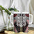 Red Aotearoa Niho Taniwha Tumbler With Handle Maori Mythology Tooth - Taniko Motifs