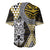 Yellow Aotearoa Niho Taniwha Baseball Jersey Maori Mythology Tooth - Taniko Motifs