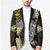 Yellow Aotearoa Niho Taniwha Blazer Maori Mythology Tooth - Taniko Motifs - Polynesian Pride