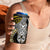 Yellow Aotearoa Niho Taniwha 4 in 1 Can Cooler Tumbler Maori Mythology Tooth - Taniko Motifs