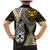 Yellow Aotearoa Niho Taniwha Family Matching Mermaid Dress and Hawaiian Shirt Maori Mythology Tooth - Taniko Motifs