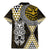 Yellow Aotearoa Niho Taniwha Family Matching Mermaid Dress and Hawaiian Shirt Maori Mythology Tooth - Taniko Motifs