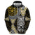 Yellow Aotearoa Niho Taniwha Hoodie Maori Mythology Tooth - Taniko Motifs