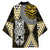Yellow Aotearoa Niho Taniwha Kimono Maori Mythology Tooth - Taniko Motifs - Polynesian Pride