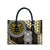 Yellow Aotearoa Niho Taniwha Leather Bag Maori Mythology Tooth - Taniko Motifs - Polynesian Pride