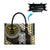 Yellow Aotearoa Niho Taniwha Leather Bag Maori Mythology Tooth - Taniko Motifs - Polynesian Pride