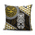 Yellow Aotearoa Niho Taniwha Pillow Cover Maori Mythology Tooth - Taniko Motifs - Polynesian Pride