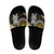 Yellow Aotearoa Niho Taniwha Slide Sandals Maori Mythology Tooth - Taniko Motifs - Polynesian Pride
