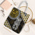 Yellow Aotearoa Niho Taniwha Tote Bag Maori Mythology Tooth - Taniko Motifs - Polynesian Pride