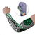 Green Aotearoa Niho Taniwha Arm Sleeves Maori Mythology Tooth - Taniko Motifs - Polynesian Pride