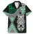 Green Aotearoa Niho Taniwha Family Matching Mermaid Dress and Hawaiian Shirt Maori Mythology Tooth - Taniko Motifs