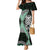 Green Aotearoa Niho Taniwha Mermaid Dress Maori Mythology Tooth - Taniko Motifs