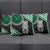 Green Aotearoa Niho Taniwha Pillow Cover Maori Mythology Tooth - Taniko Motifs - Polynesian Pride