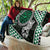 Green Aotearoa Niho Taniwha Quilt Maori Mythology Tooth - Taniko Motifs