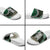 Green Aotearoa Niho Taniwha Slide Sandals Maori Mythology Tooth - Taniko Motifs - Polynesian Pride