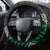 Green Aotearoa Niho Taniwha Steering Wheel Cover Maori Mythology Tooth - Taniko Motifs