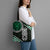 Green Aotearoa Niho Taniwha Tote Bag Maori Mythology Tooth - Taniko Motifs - Polynesian Pride