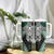 Green Aotearoa Niho Taniwha Tumbler With Handle Maori Mythology Tooth - Taniko Motifs