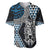 Blue Aotearoa Niho Taniwha Baseball Jersey Maori Mythology Tooth - Taniko Motifs