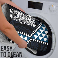 Blue Aotearoa Niho Taniwha Bathroom Set Maori Mythology Tooth - Taniko Motifs - Polynesian Pride