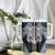 Blue Aotearoa Niho Taniwha Tumbler With Handle Maori Mythology Tooth - Taniko Motifs