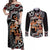 Aotearoa Kapa Haka Couples Matching Off Shoulder Maxi Dress and Long Sleeve Button Shirt 2025 Festival - Traditional Maori Dance