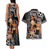 Aotearoa Kapa Haka Couples Matching Tank Maxi Dress and Hawaiian Shirt 2025 Festival - Traditional Maori Dance