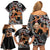 Aotearoa Kapa Haka Family Matching Off Shoulder Short Dress and Hawaiian Shirt 2025 Festival - Traditional Maori Dance