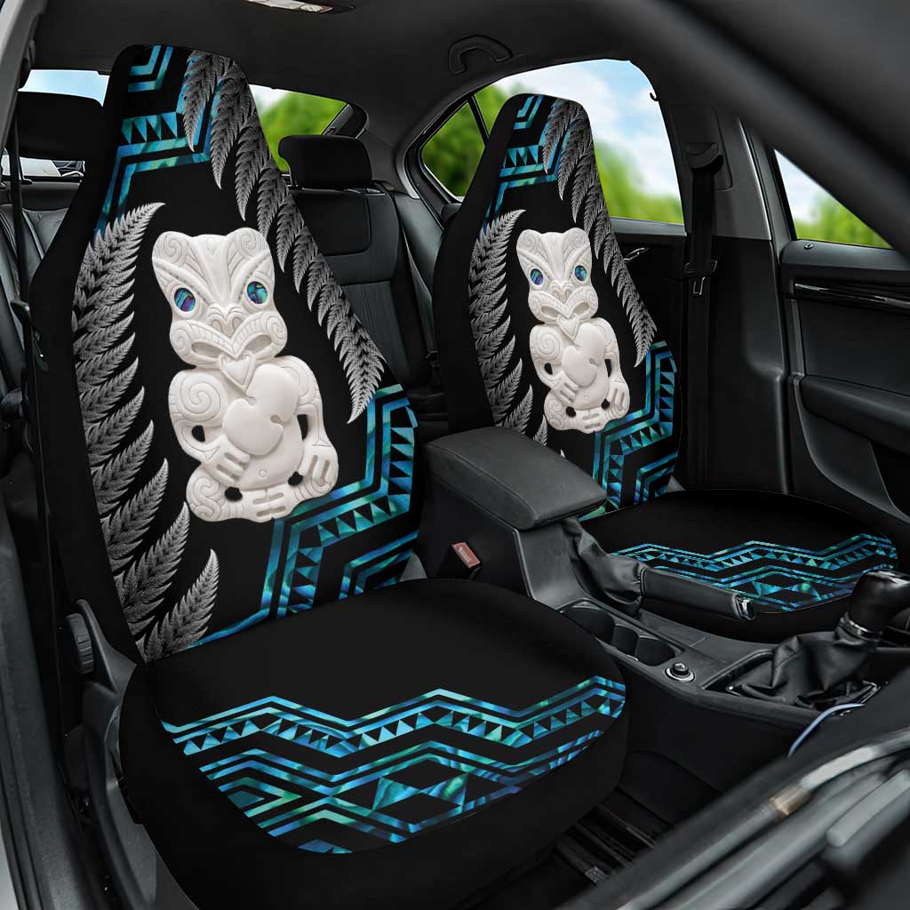 Aotearoa Taniko Paua Shell With Hei Tiki Car Seat Cover