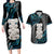 Aotearoa Taniko Paua Shell With Hei Tiki Couples Matching Long Sleeve Bodycon Dress and Hawaiian Shirt