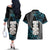 Aotearoa Taniko Paua Shell With Hei Tiki Couples Matching Off The Shoulder Long Sleeve Dress and Hawaiian Shirt