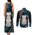 Aotearoa Taniko Paua Shell With Hei Tiki Couples Matching Tank Maxi Dress and Long Sleeve Button Shirt