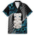 Aotearoa Taniko Paua Shell With Hei Tiki Family Matching Long Sleeve Bodycon Dress and Hawaiian Shirt